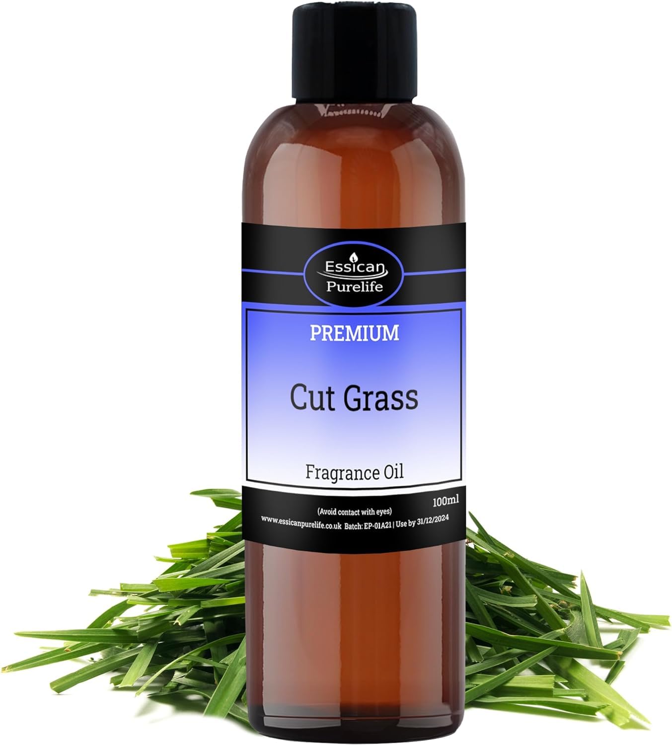 Cut Grass Fragrance Oils for Diffuser 100ml, Perfect for Candle Making, Soaps, Bath Bombs, Slime, Wax Melts, Home Fragrance and Oils for Oil Burners - Aroma Oil for Hair & Skin Care UK Made