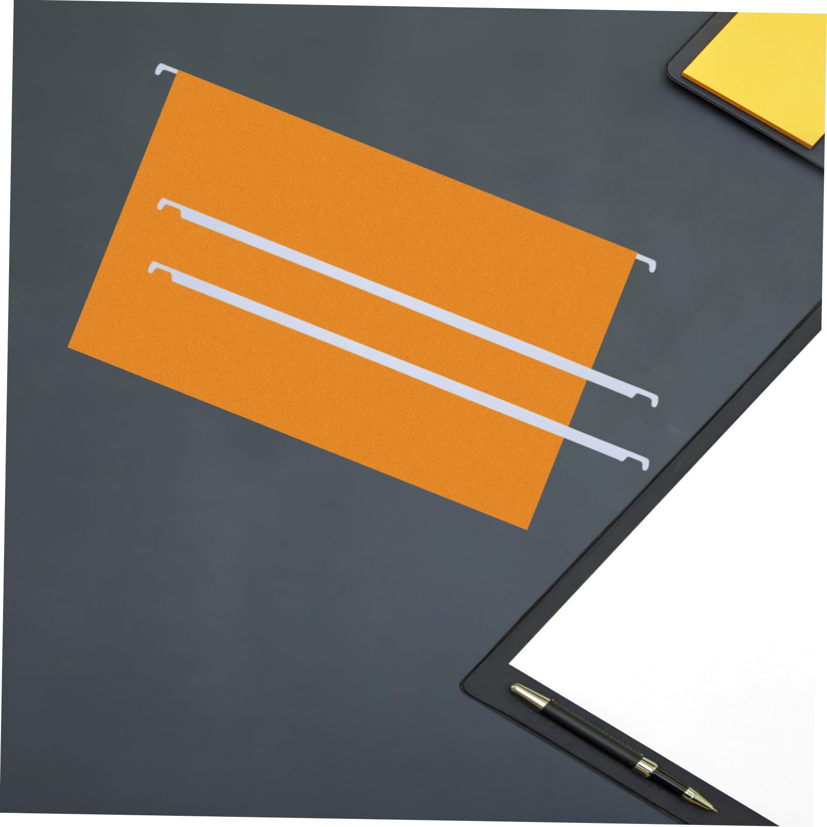 Tofficu 50 Barras Metálicas de Color Claro para Colgar Documentos, Organizador de Archivos Versátil y Fácil de Almacenar, 32,5cm para Oficina y Hogar