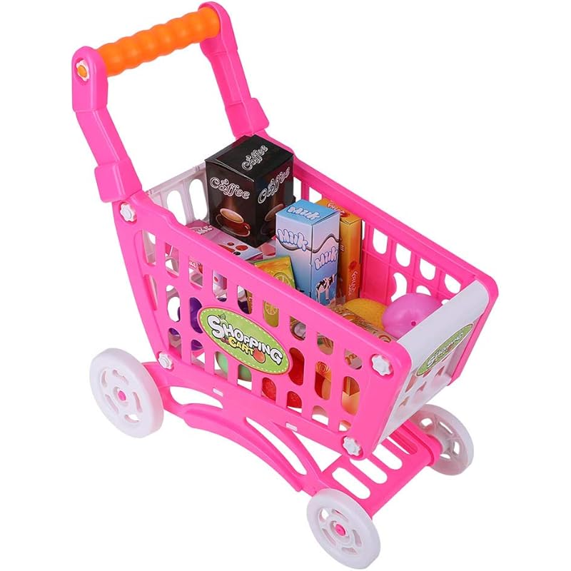 キッズショッピングカート パズル環境にやさしい滑らかでまろやかな子供用ショッピングカート キッズプラスチックショッピングカート 子供のためのベビーチャイルデン 食べ物と赤 Axkbhazqtv 赤ちゃん 幼児のおもちゃ Www Bigskydermatology Com