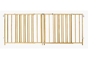 Toddleroo by North States, Extra Wide Swing Wooden Gate for Baby