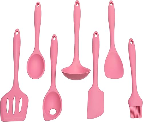 Miniatura 5 de Chef Craft Cuchara para untar de silicona premium, 11 pulgadas, rosa