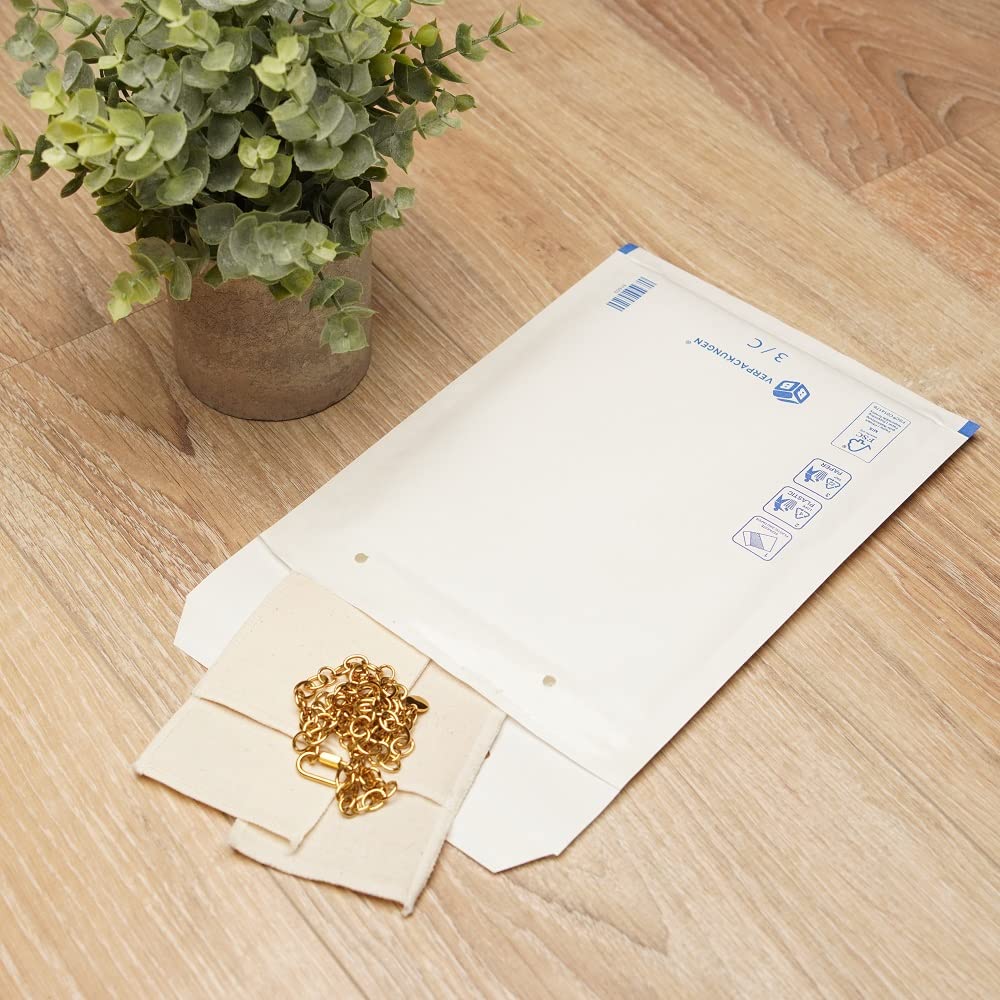BB-Verpackungen Lot de 400 enveloppes à bulles blanches 3/C 150 x 215 mm (autocollantes) – Entre 100 et 7300