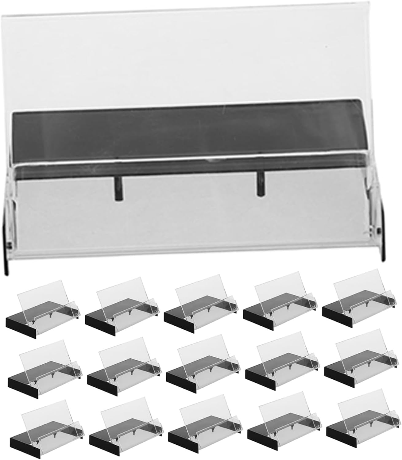 GLEAVI 18pcs Vintage Cassette Tape Storage Case with Ample Capacity, Black Plastic Audio Cassette Holder Featuring Portable Convenience and Safeguards Tapes