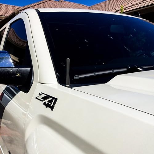 Miniatura 5 de MAXRACING Antena corta para camión compatible con Ford Mustang 1994-2009Carwash SafeAntena de repuesto de aluminio