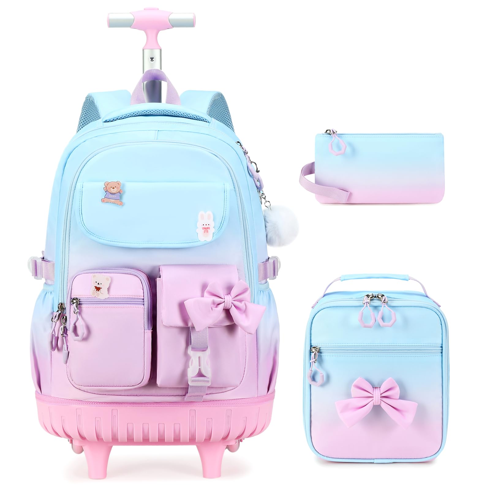Photo 1 of ACESAK Rolling Backpack Set with Lunch Bag & Pencil Pouch