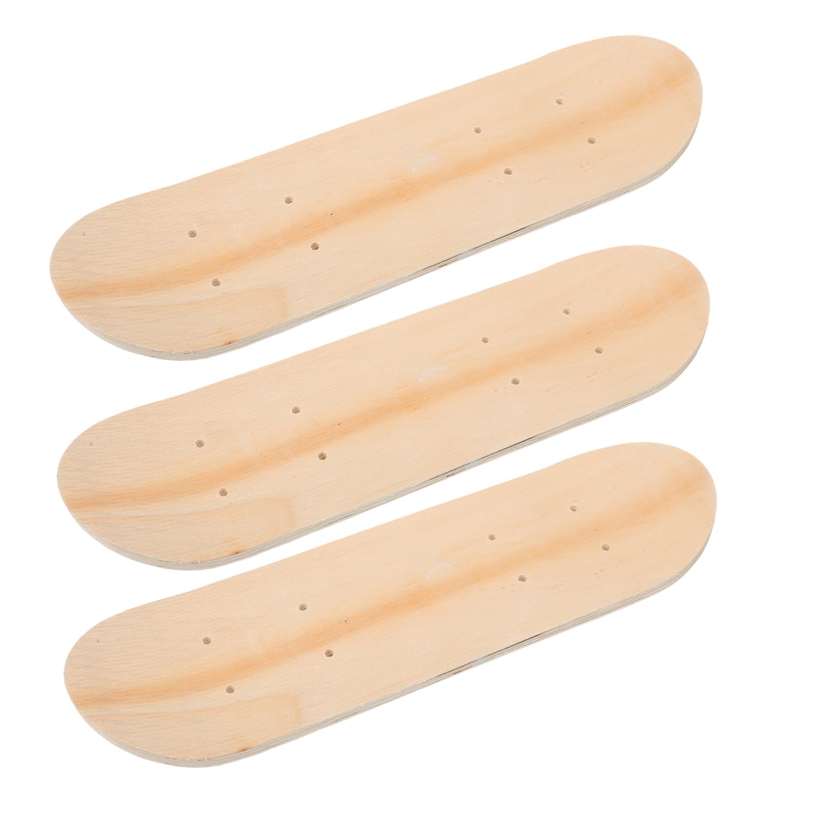 Mini Tabla de Skate en Blanco 7 Capas Madera 3 Piezas