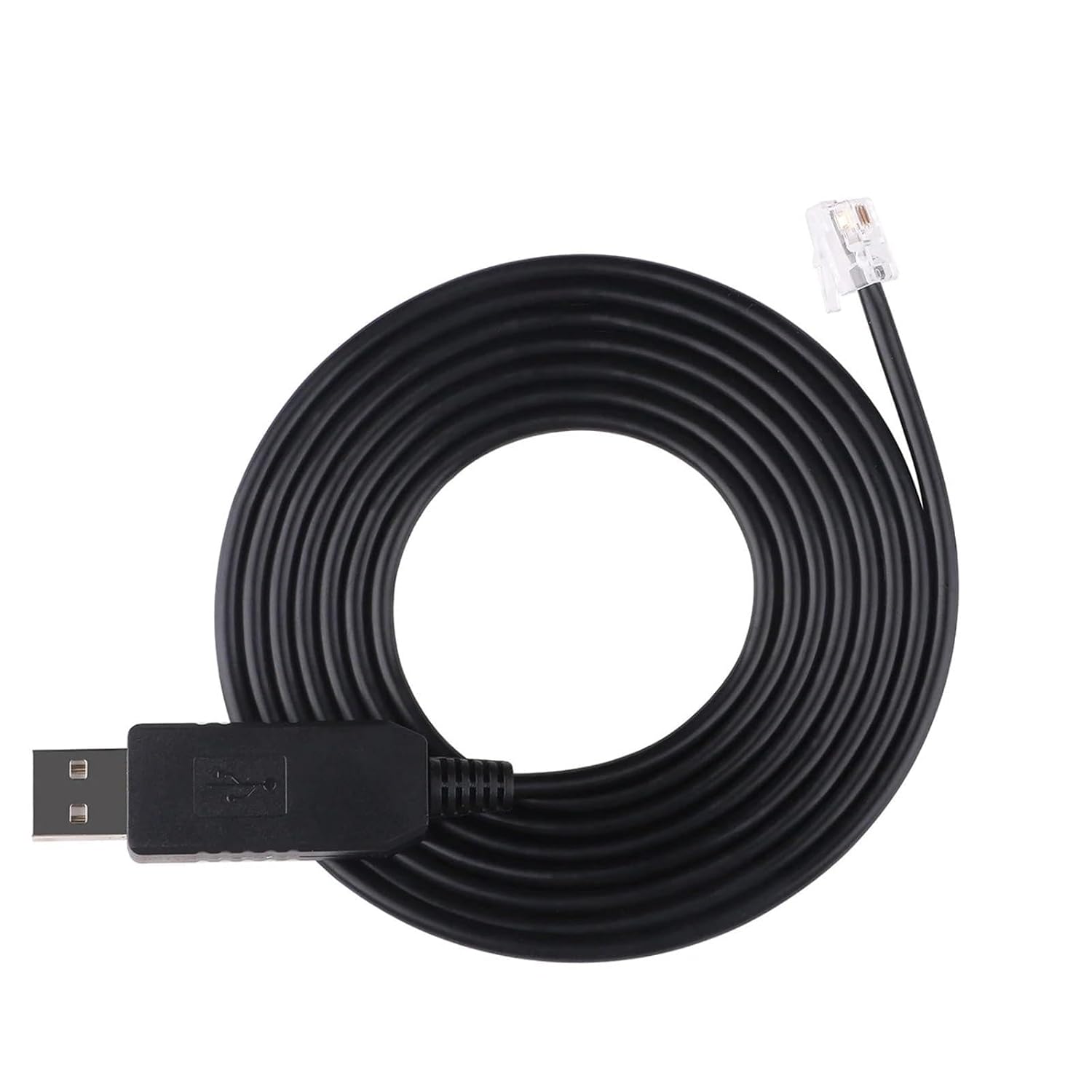 DPALGKVTZ USB Serial Cable for Planetarium EQ Mount RJ9 RJ10 4P4C PC Raspberry Link to Handset Control Cable(5m)