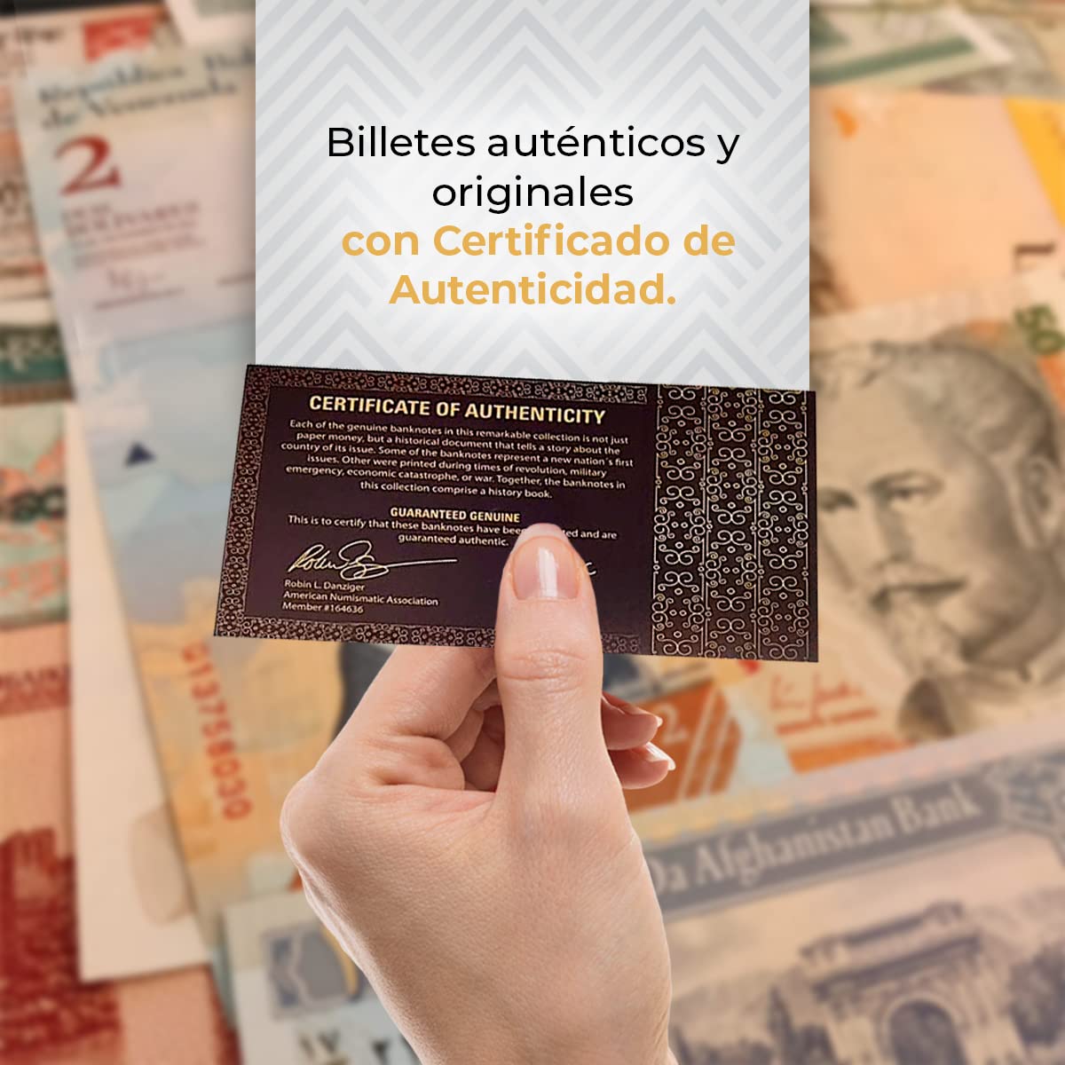 IMPACTO COLECCIONABLES | Colección de 100 Billetes Auténticos del Mundo - Sin Repeticiones, Desmonetizados y de Diversos Países | Ideal para Coleccionistas, Incluye Certificado de Autenticidad