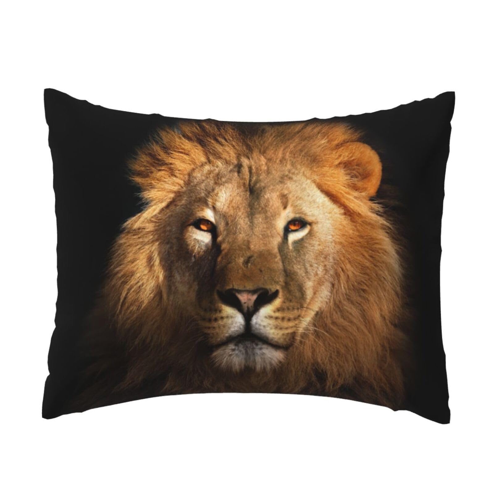 WSHFFILO African animal lion printed Pillow Case 20x26in Decorative pillowcase Throw Pillow Cover