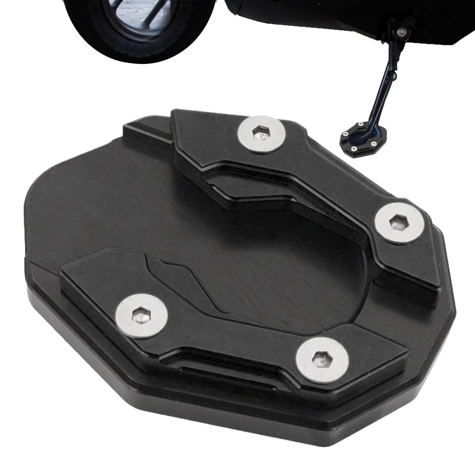 YDSTNiu Motorcycle Kickstand Pad for GoldWing 1800 F6, Side Stand Extension Enlarger Plate Foot Base Support Bracket Extension Footpad Resting,C