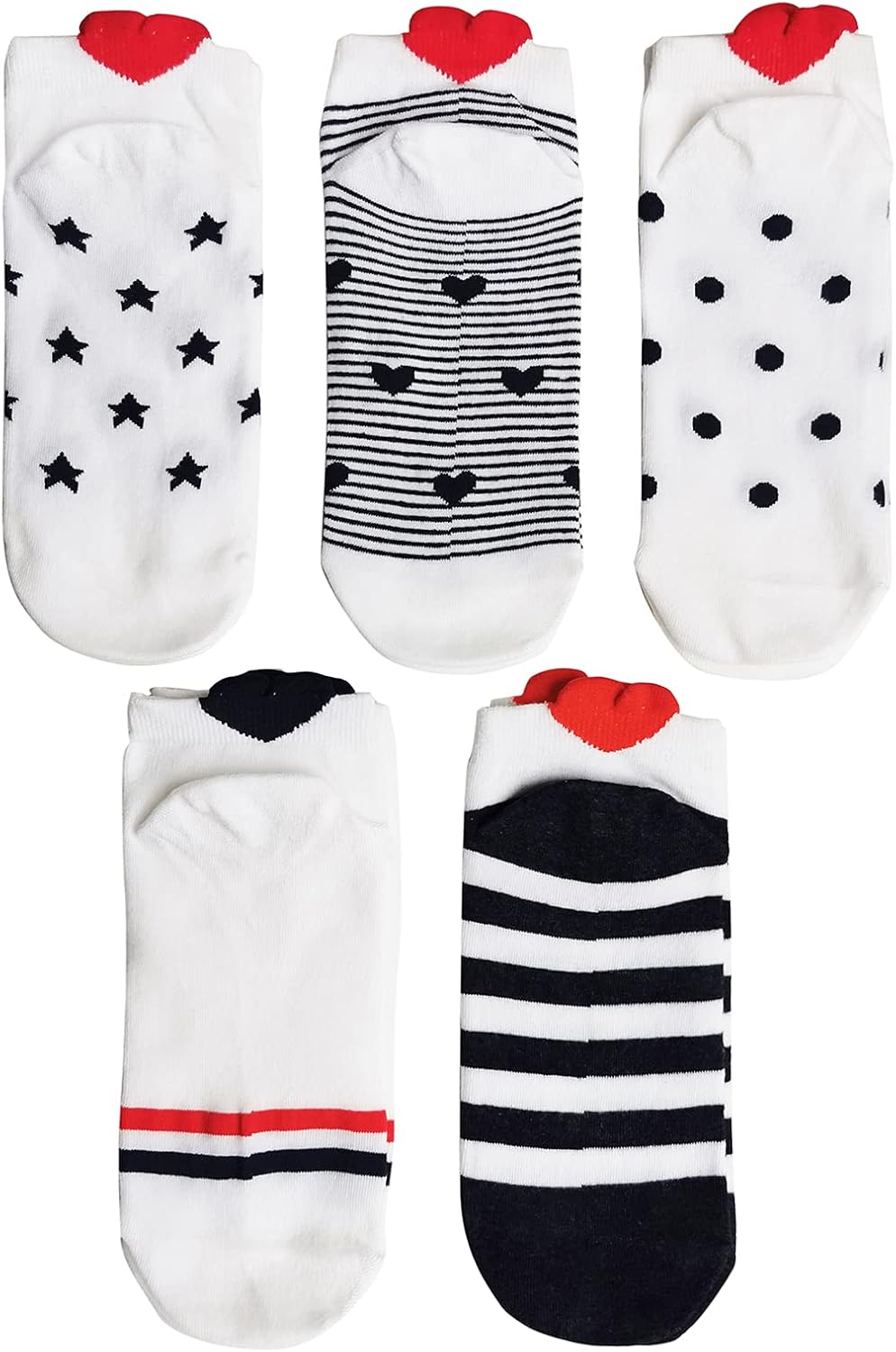 heart heel trainer socks