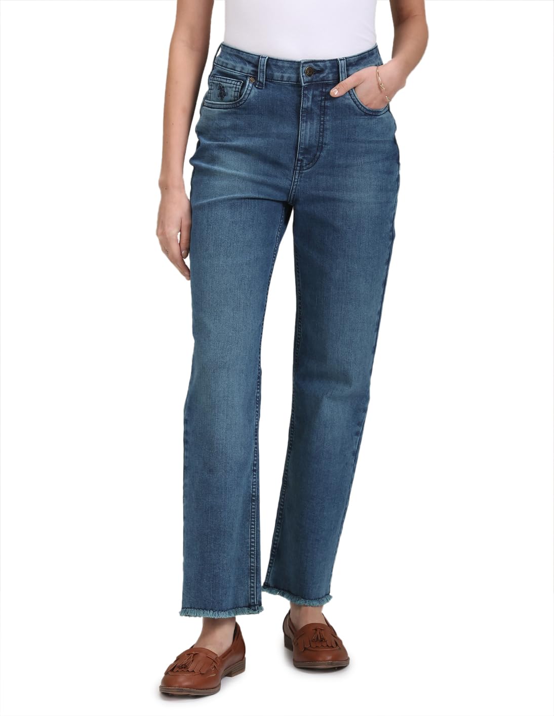 U.S. Polo ASSN. Women’s Regular Fit High Rise Jeans