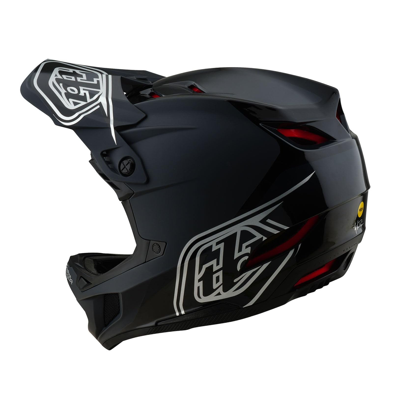 Troy Lee Designs D4 Polyacrylite MIPS Helm, Shadow, Black, S | 55-56cm, 174499002