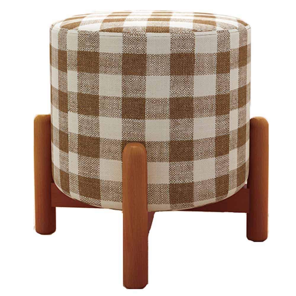 Repose-pieds en treillis de tissu avec assise rembourrée confortable