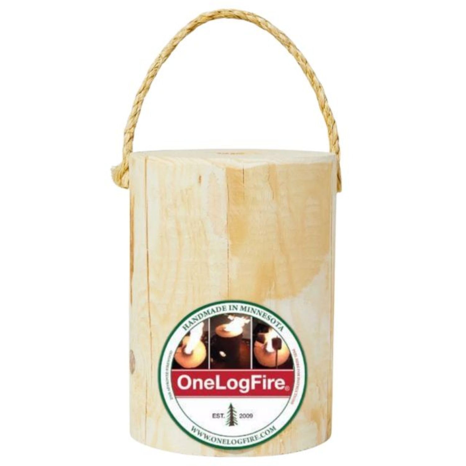 Amazon.com: One Log Fire Swedish Fire Log - Original - Kiln-Dried
