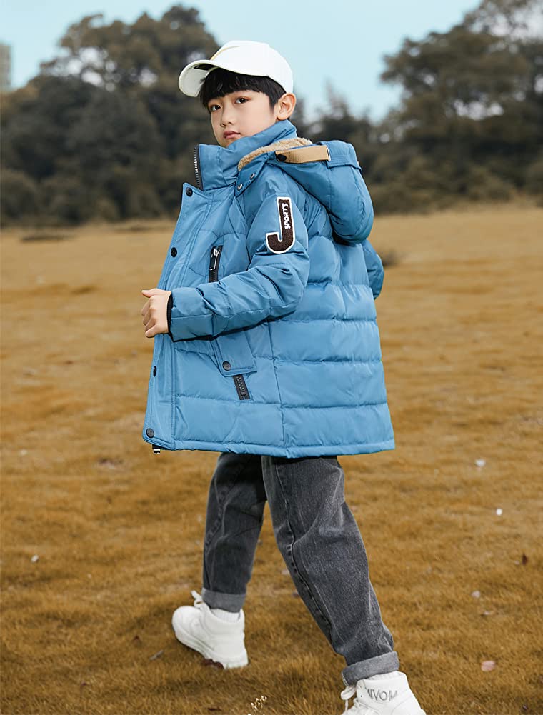 FTCayanz Giacca Bambini Giubbotto Piumino Invernale Trapuntato Imbottito Ragazzi Ragazze Caloroso Cappotto con Cappuccio