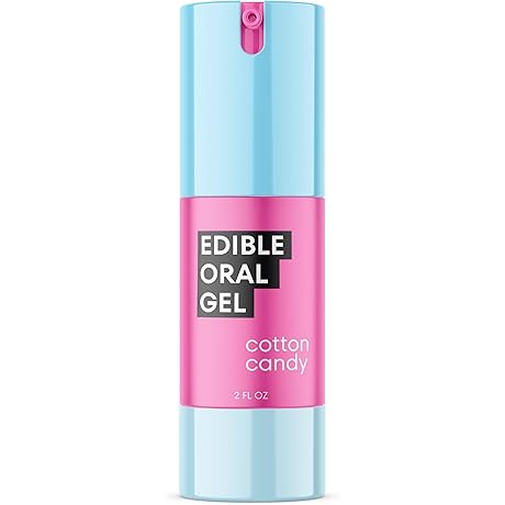 Cotton Candy Flavored Edible Water Based Personal Lubricant for Men and Women
