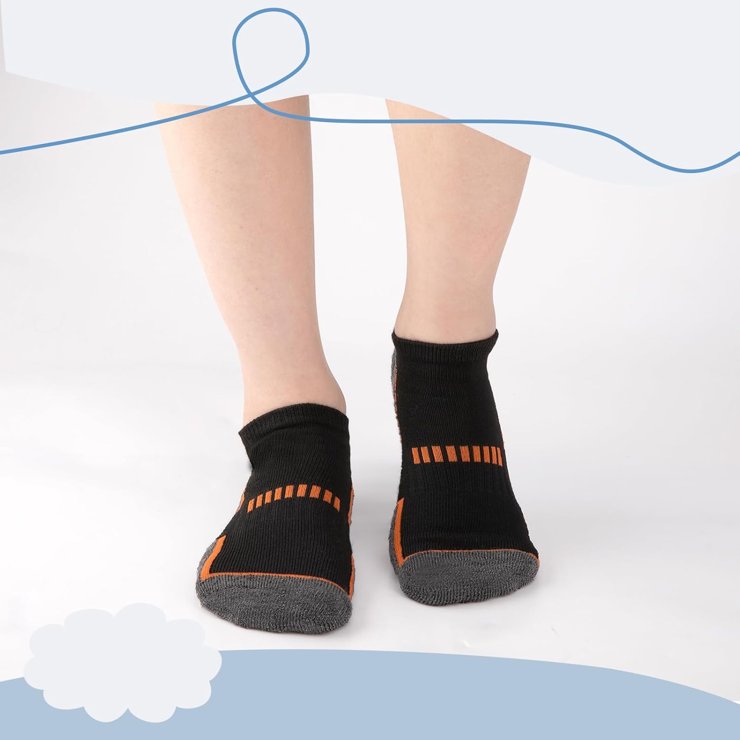 Comfoex 12 Pairs Boys Socks - Ankle Low Cut Athletic Half Cushioned Short Socks For Kids 4-6, 6-8, 8-10 Years Old - Image 4