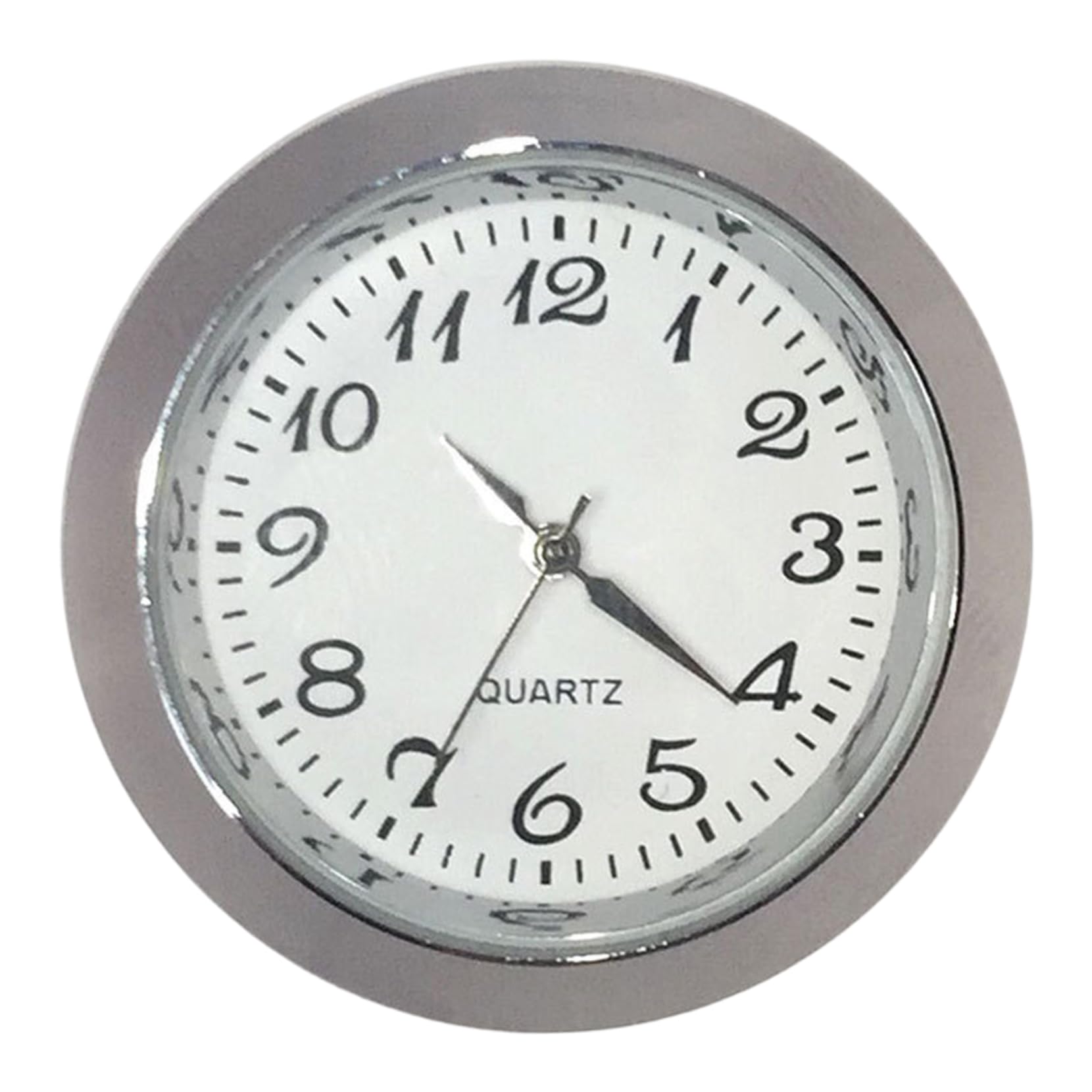 Dorccsi Clock Insert 35mm Round Metal Clock Face Replacement with Arabic Numeral for DIY Craft Inlaid Watch Accessories Quartz Movement Replacement