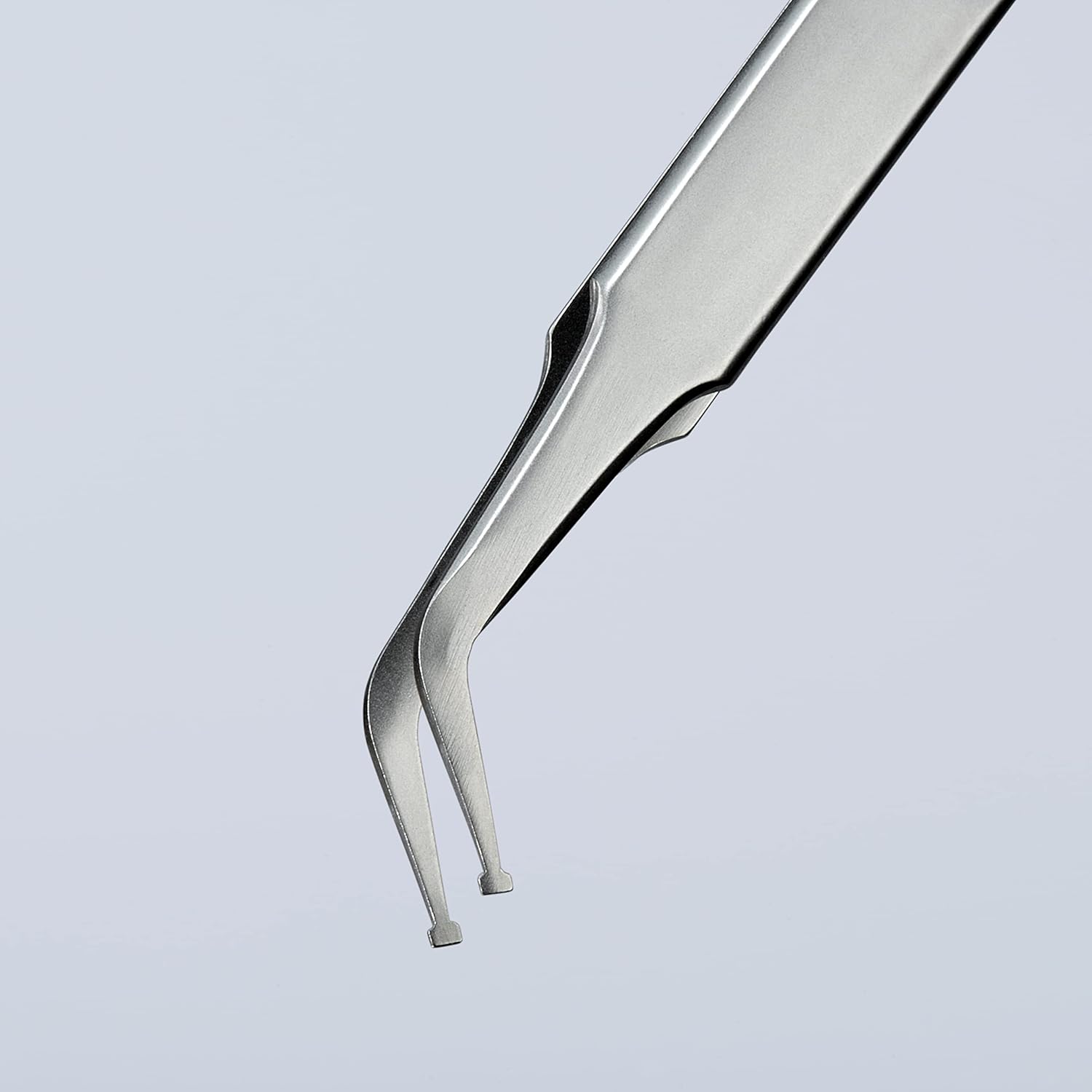 KNIPEX Tools 92 01 01 Premium Stainless Steel Positioning Tweezers-45°Angled-SMD, 4-1/2"