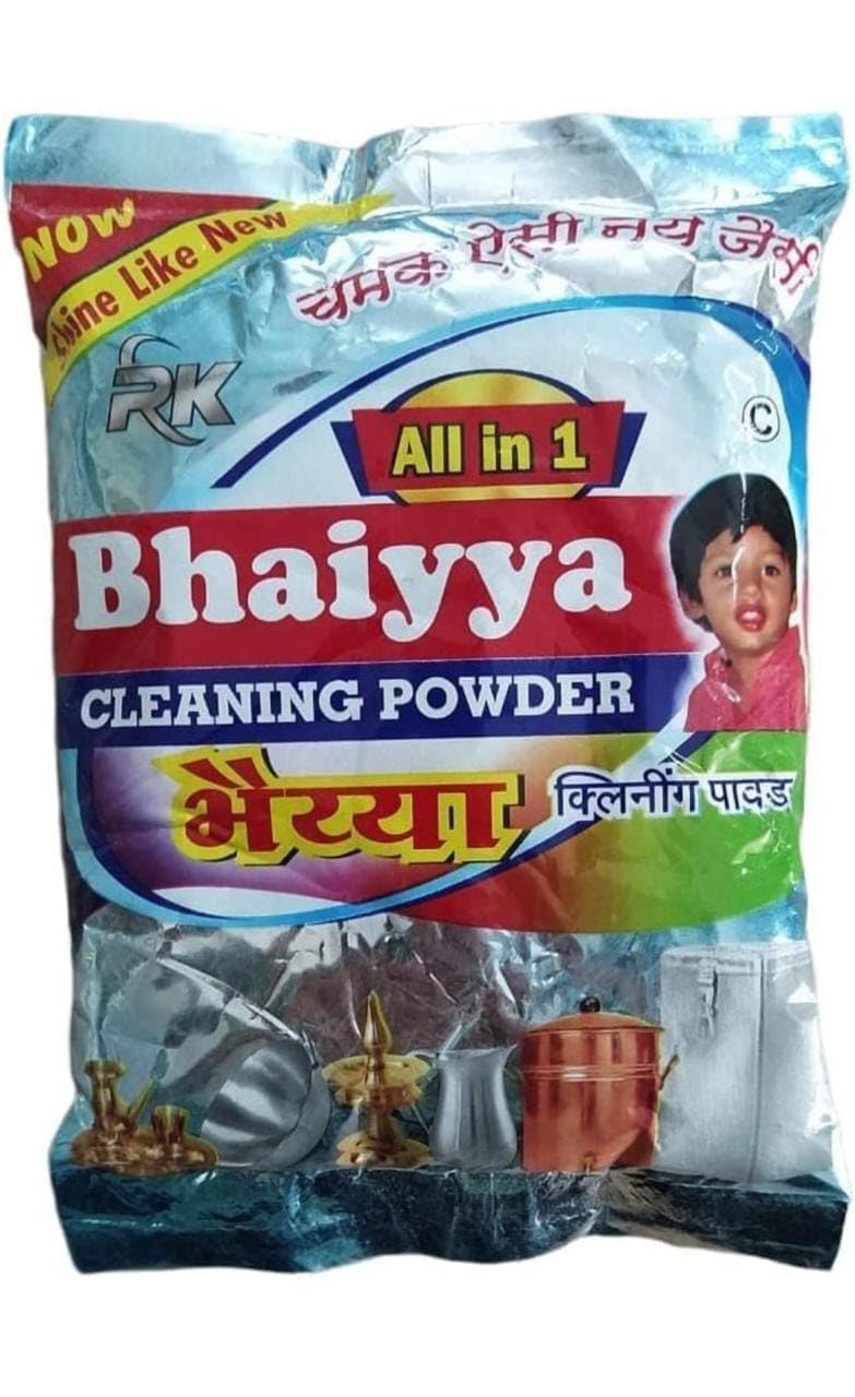 All-In-One Bhaiyya Cleaning Powder | Multi-Surface Cleaner for Utensils, Tiles, Bathroom, Sink, Gas Stove & Kitchen | Powerful Stain & Grease Remover for Household Cleaning (500 Grams)-image-43