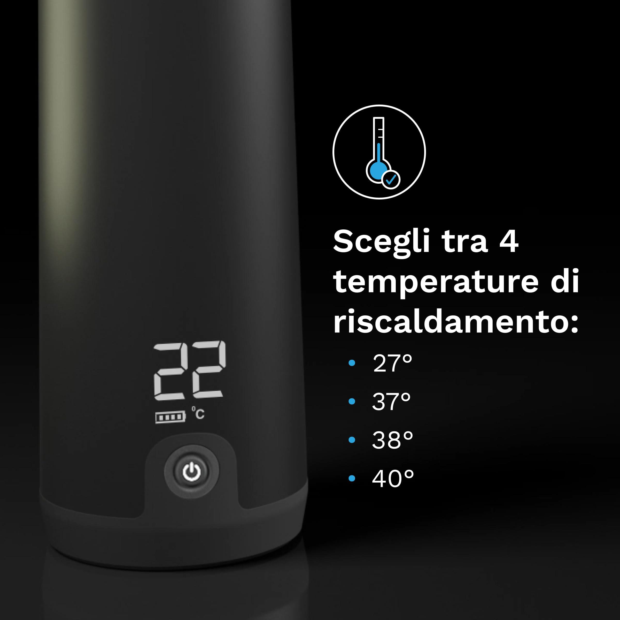 Baby Brezza Superfast Portable Bottle Warmer Scaldabiberon portatile – 67% più veloce – scalda Latte materno da viaggio e Scaldabiberon – sicuro – Riscaldamento uniforme – fino a 8 Biberon – nero