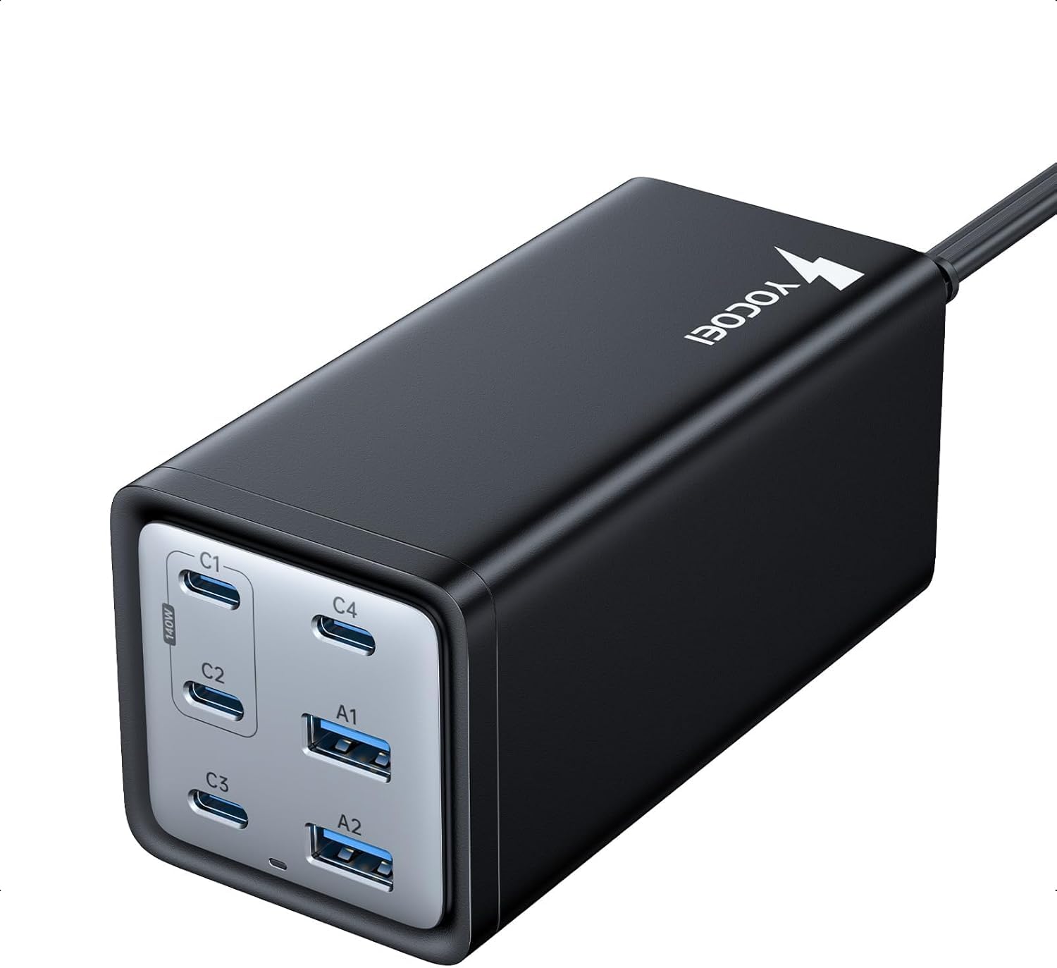 YOCOEI 200W PD充電器 6ポート USBコンセント 急速充電器 (GaN PowerX/USB-C×4 USB-A×2/単ポート140W高出力) PD3.1/QC4.0対応/PPS規格/ Amazon | YOCOEI 200W PD充電器 6ポート USBコンセント 急速充電器