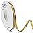 Ribbli Double Faced Gold Satin Ribbon,1/4 x Continuous 25 Yards,Use for Craft Bows Bouquet, Gift Wrapping, Wedding Decoration, Floral Arrangement