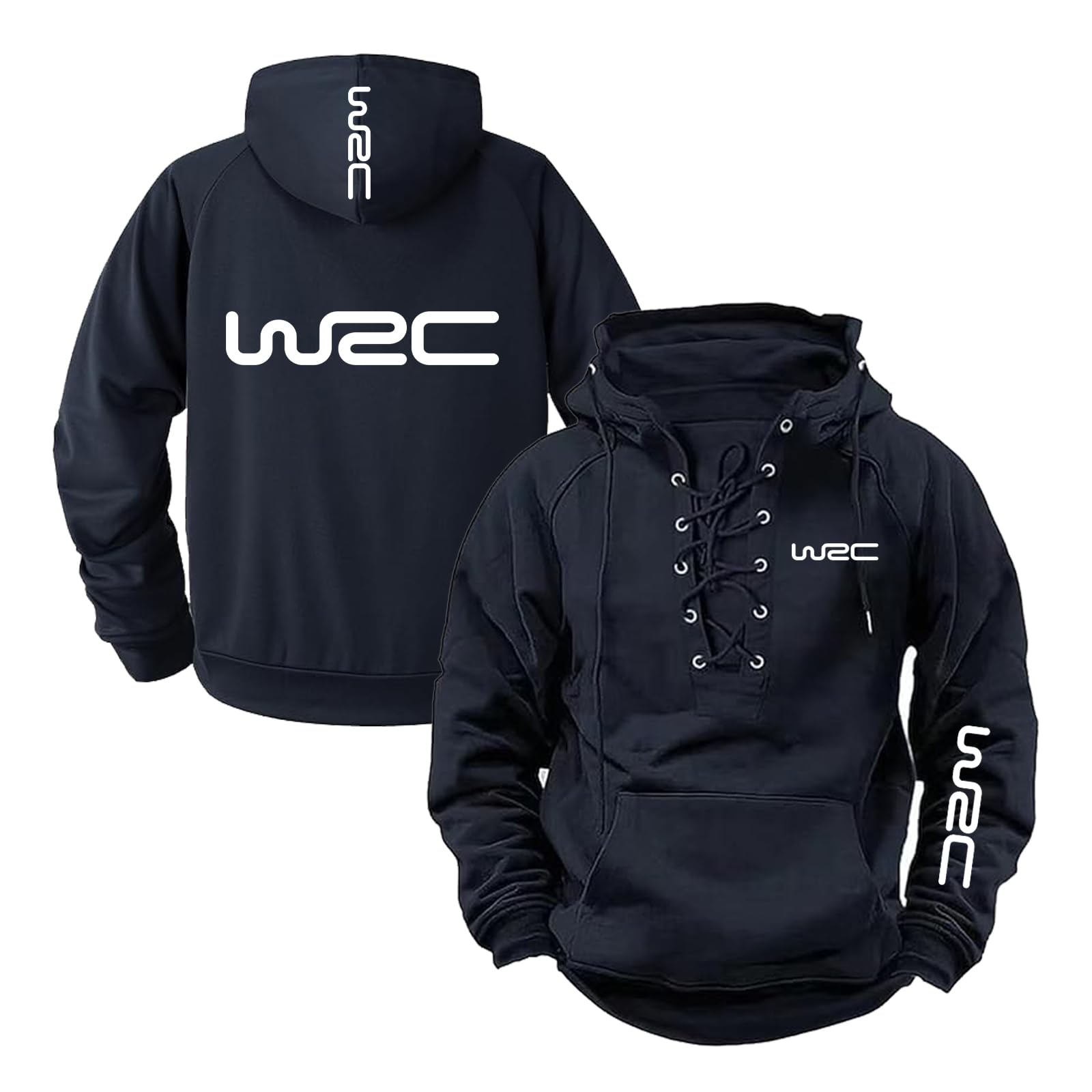WDGYZZXJ Men Pullover Hoodies for W.R.C Cozy Street Wear Plain Outwear Long Sleeve Sweatshirt Hooded Jackets Spring Autumn Coats Jumpers Tops Hoody-HeiS||3x_l