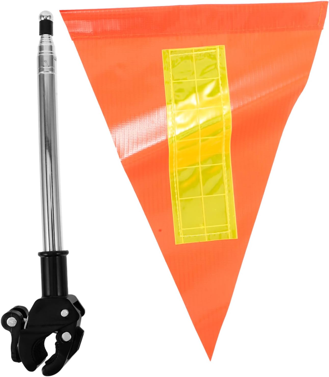 4pcs Telescopic Safety Flag Pole for Golf Cart Wheelchair Bike Durable Reflective Flag