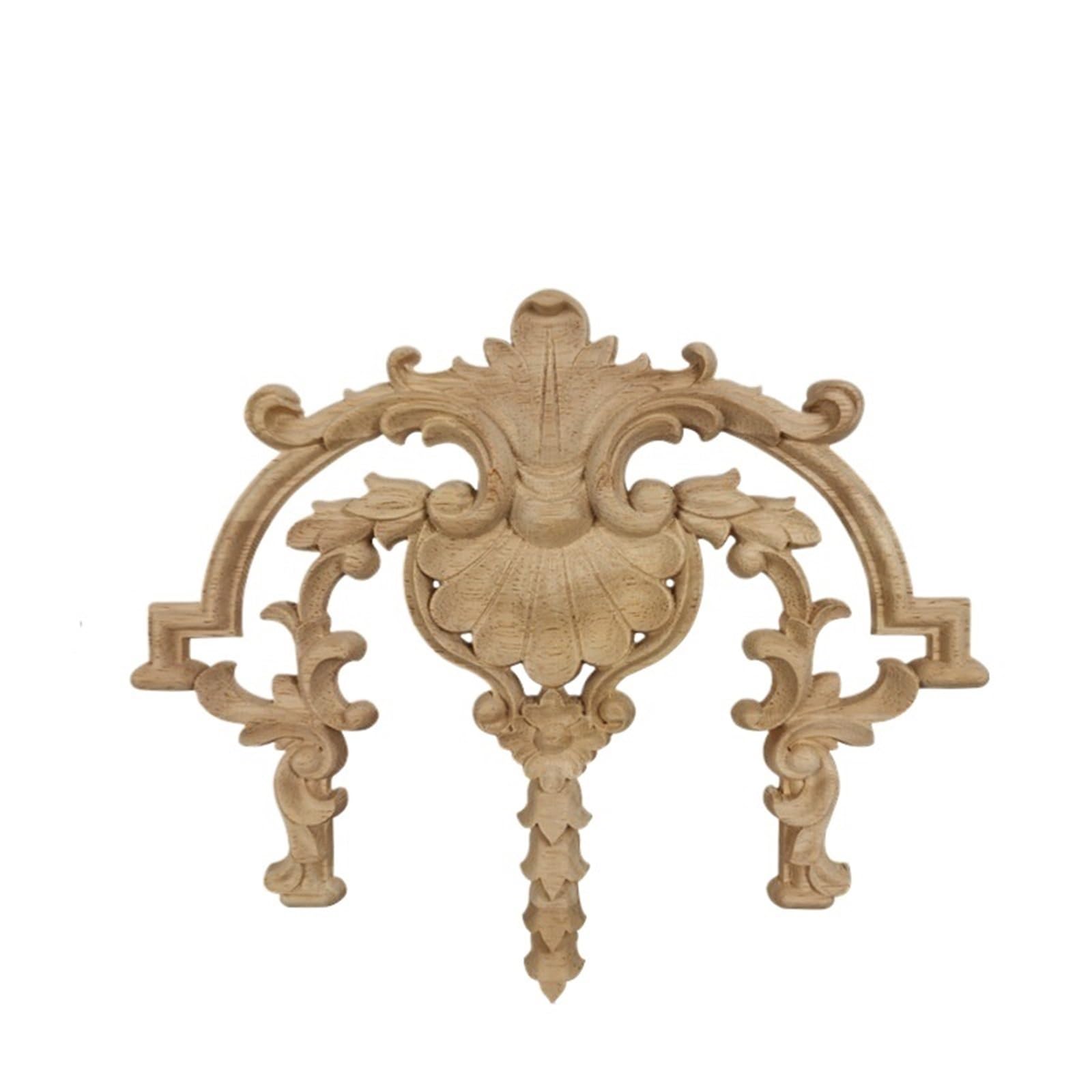 Pegatinas for panel de pared de madera maciza y esquinas talladas para decoración de armarios