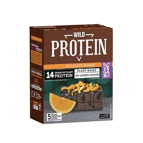 Miniatura 5 de Wild Protein  Barras altas en proteínas  Bayas  16 unidades  0.53 oz de proteína  Sin azúcares añadidos ni grasas  1.59 oz por barra