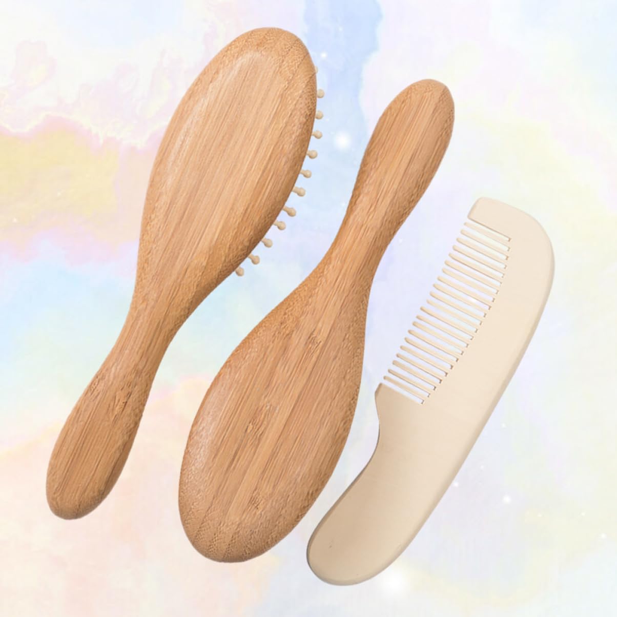 MAGICLULU 6piezas Cepillo y Peine Para Bebés Cepillo y Peine Para Limpiar El Cabello Del Recién Nacido Para Masaje Escalp y Cuidado Infantil