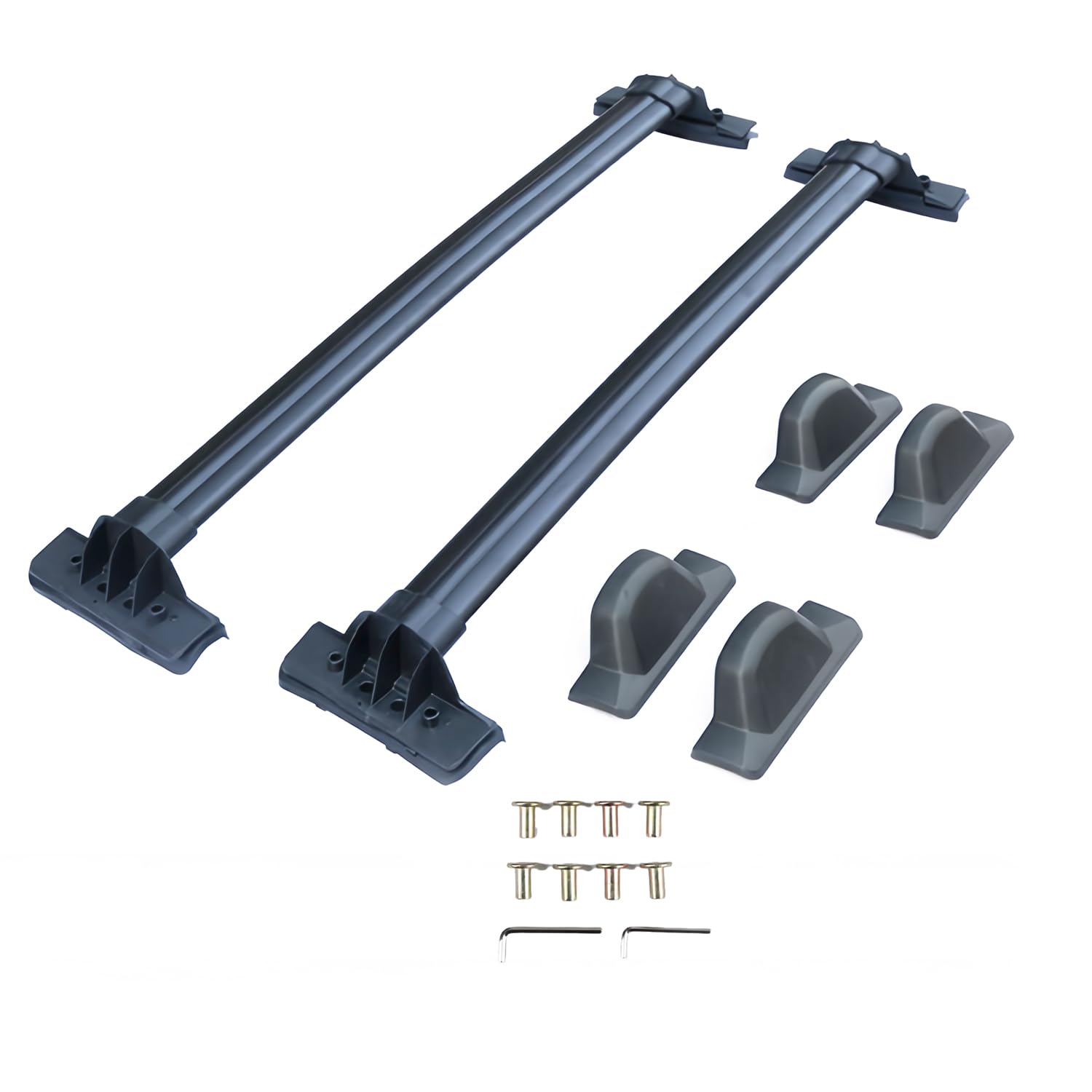 für H-ONDA CRV Dachträger, Profile Aluminiumlegierung Rail Halterung für 2002-06 2007-11 2012-16 2017-21 2023-24, Fit-Wagen mit Schienen Tragfähigkeit 180 Kg, mit Installationswerkzeugen