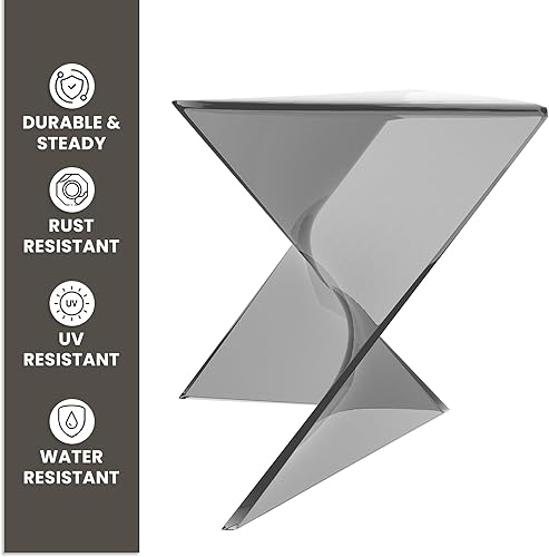 Miniatura 64 de LeisureMod Mesa auxiliar moderna color gris, elegante mesa auxiliar para dormitorio y sala de estar