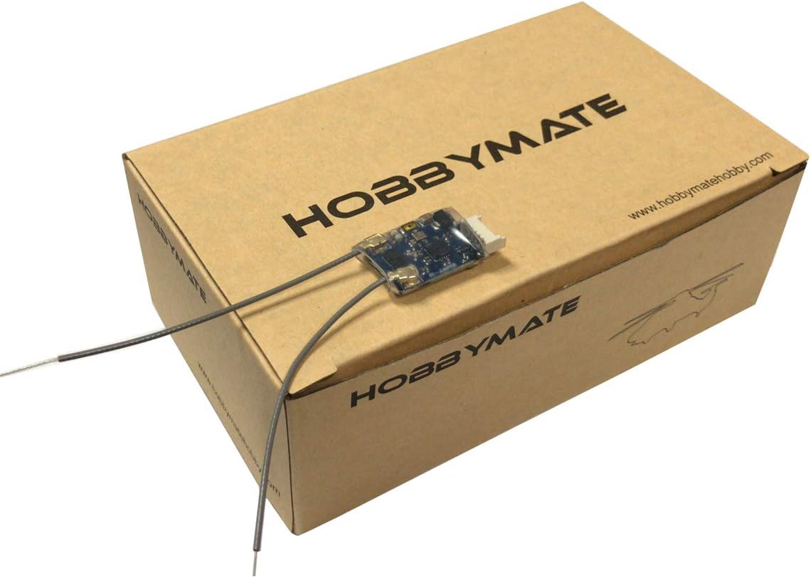 HOBBYMATE FPV Drone Receiver Compatible Frsky Transmitter D8 D16 Mode, Jumper Transmitter, Support Lua Script, RSSI, Telemetry w/S.Port
