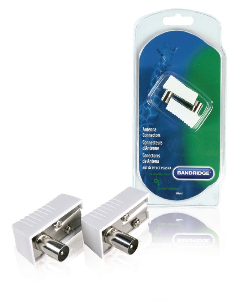 Bandridge 2x IEC Coax Male Antenna Connector Kit with Angled Plug