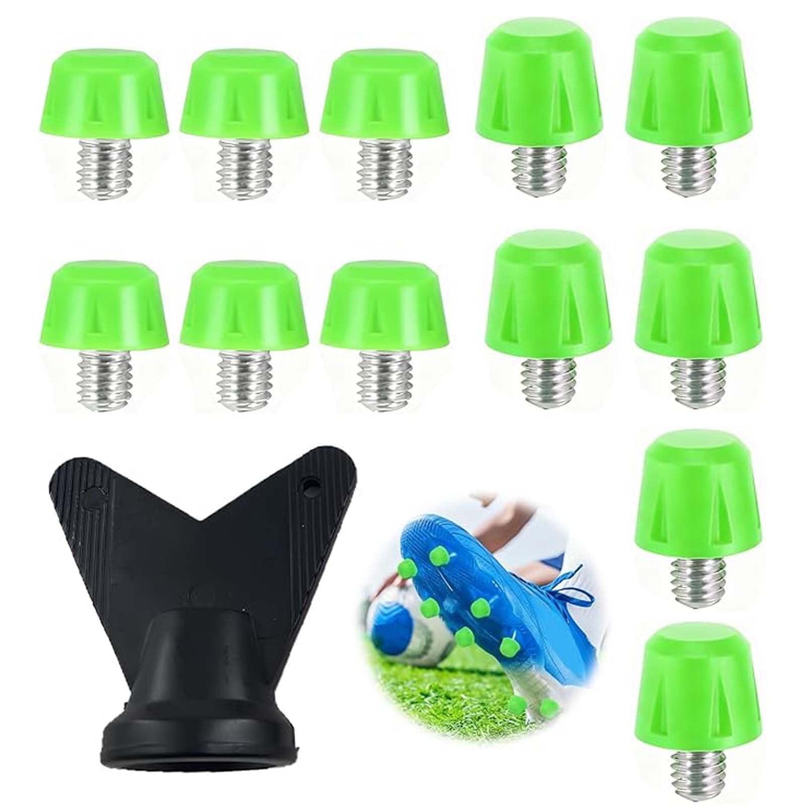 12 Pcs Football Boot Studs Replacement Compatibal With Adidas Studs,Anti-Slip Football Stud Replacement Compatible With Adidas Footballs Boots Rugby Shoes,Footbalsl Stud for Training Matches