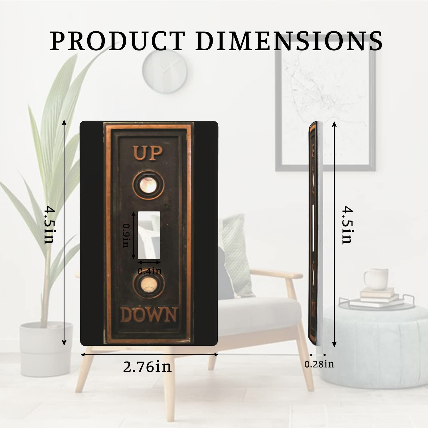 Amazon.co.jp: ヴィンテージエレベーターボタン 1ギャングトグル