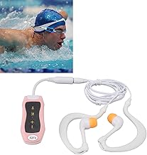 Lecteur MP3 Hydrodynamique avec écouteurs étanches 8 Go, Lecteur de Musique Rechargeable IPX8 avec Un Excellent Son pour la Natation, la Plongée, la Course à Pied (8GB)
