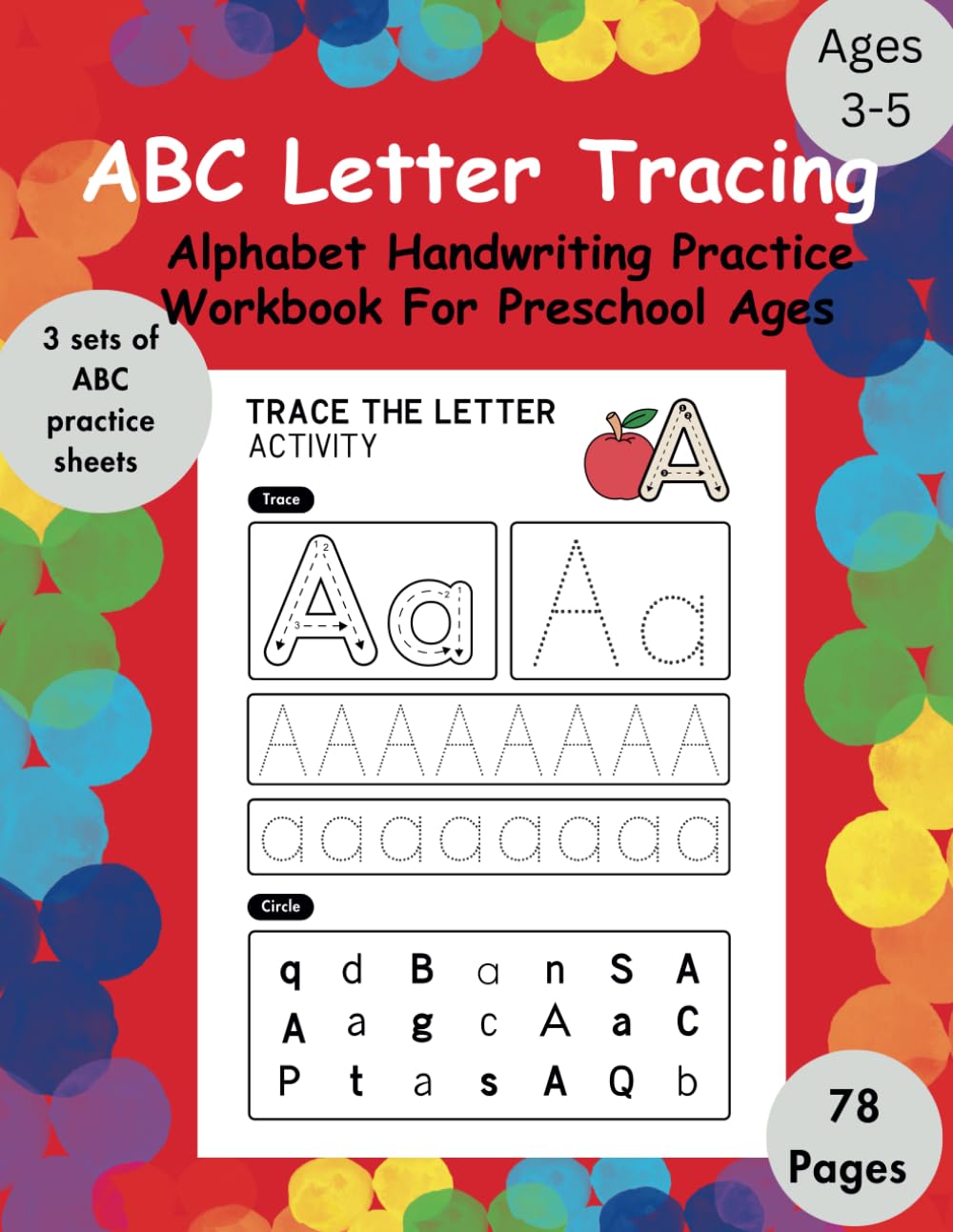 ABC Letter Tracing: Alphabet Handwriting Practice Workbook For Preschool Ages