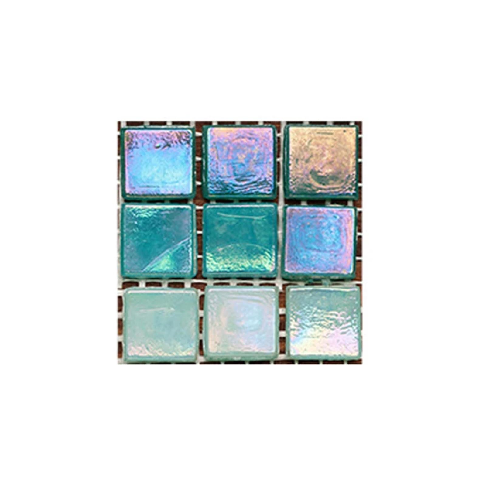 Stick On Tiles 10Pcs Mosaic Sticker Tiles Labelstock Bathroom Floor Tile Adhesive Kitchen Backsplash Chap Worktop Kitchen Decor 10x10cm(10)