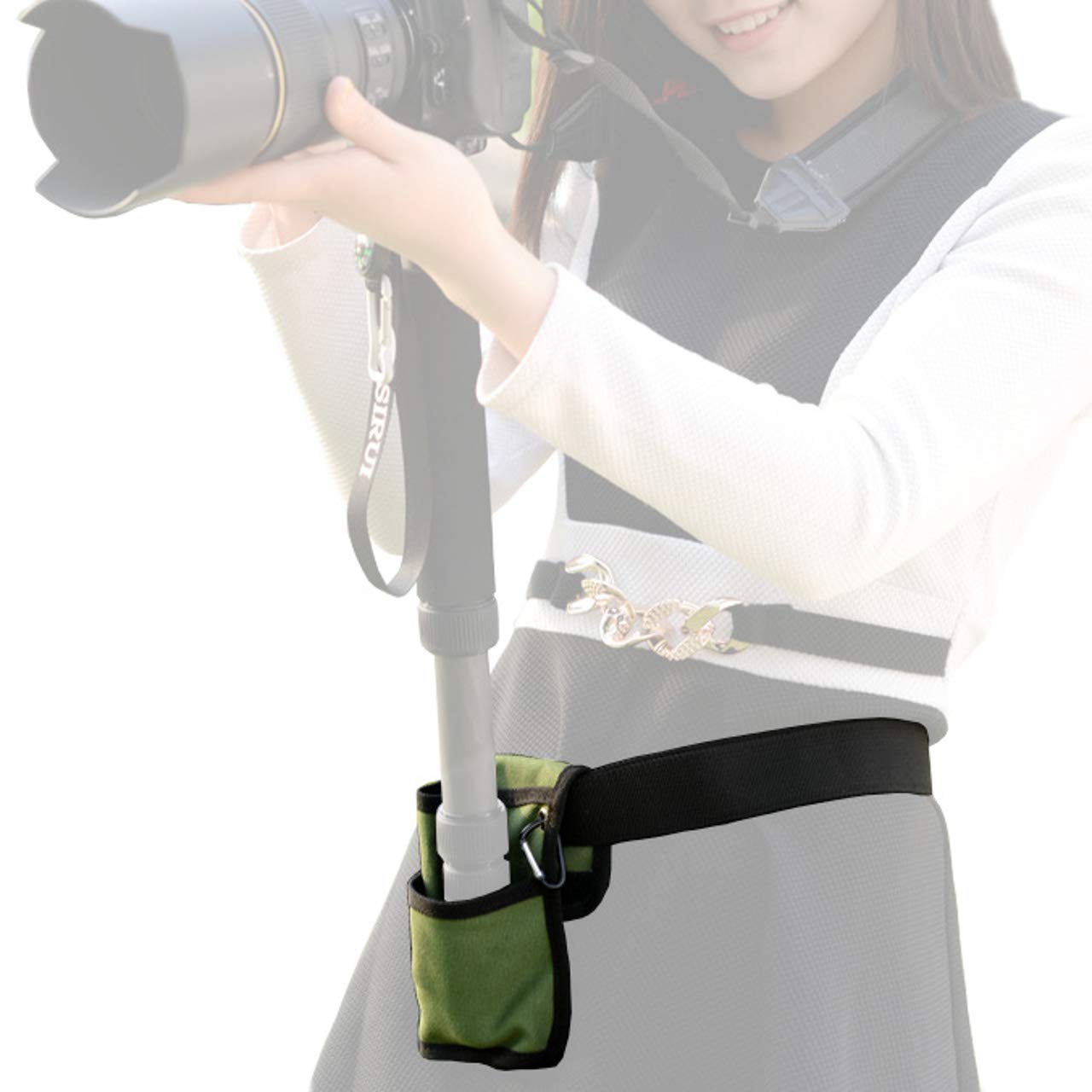 MOMAN ポータブルアルミカメラ一脚伸縮式トラベル一脚　三脚スタンドベース付① 31mtlugRy4L.jpg