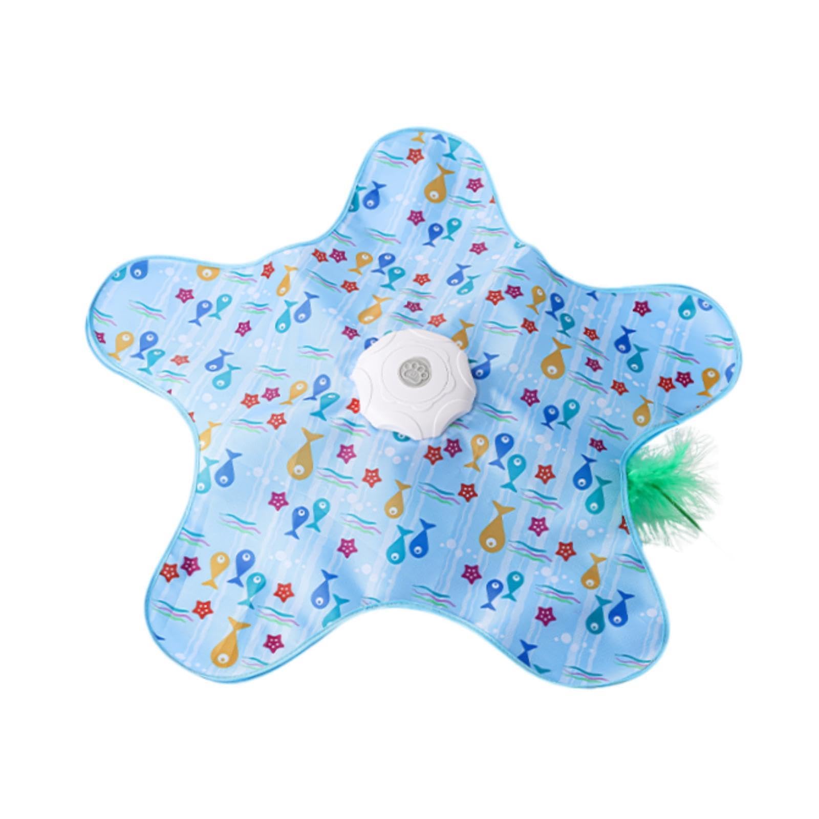 Sharplace Juguete Interactivo para Gatos, Divertido Pateador de Ejercicio, Juguete para Gatos con Palo para Gatitos para de Gatitos, Adulto Aburrid, Azul