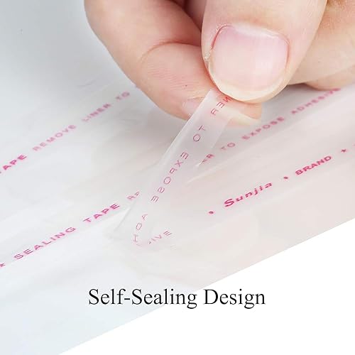 Miniatura 3 de 100 cajas de dinero para tartas, bolsas transparentes autoadhesivas y resellables, bolsa de plástico transparente para Navidad, cumpleaños, bodas,