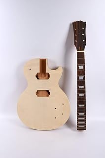 Novo kit de guitarra pescoço 22 trastes chama bordo boné guitarra corpo mogno bordo jacarandá guitarra braço fretboard DIY conjunto de guitarra em
