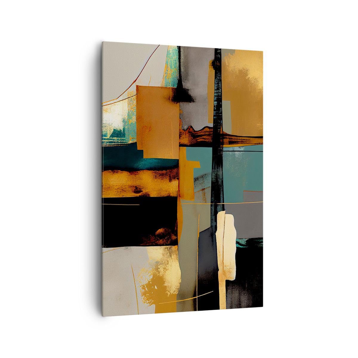 ARTTOR Quadri Moderni su Tela 80x120 cm Verticale Astratto Arte - 5801 | CIAO Astrazione Moderno Quadro Decorativo Grande Soggiorno Camera da Letto Decorazione da Parete Arte da Parete ARTTOR