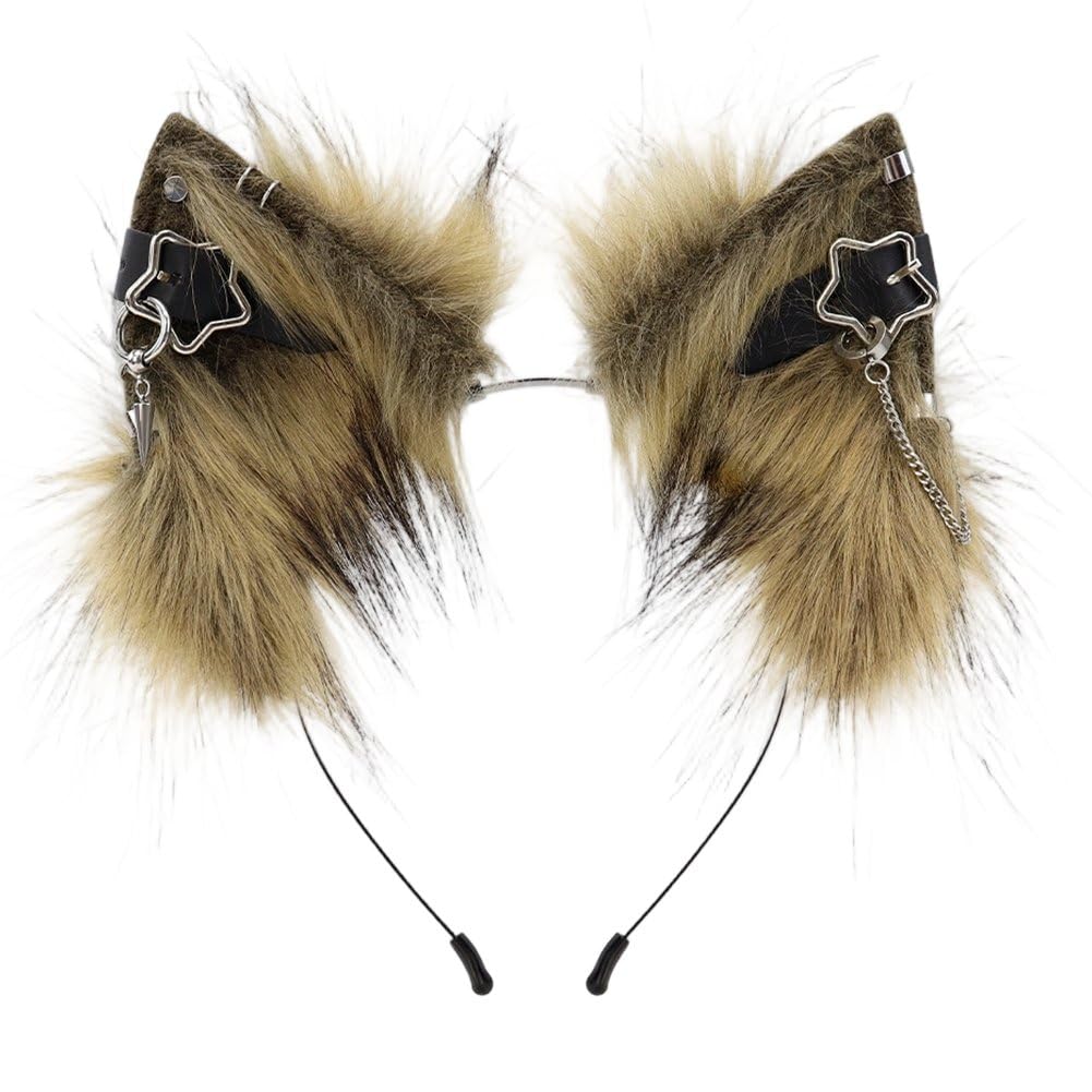 Serre-tête oreilles de loup en fausse fourrure pour réussir votre soirée Halloween