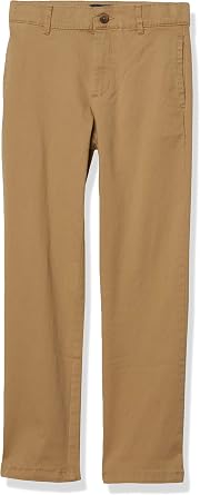 The Childrens Place Boys Stretch Chino Pants,Flax Single,12S