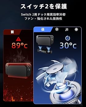 Nintendo Switch 本体 ドッグ 冷却ファン ジャンク品 Amazon.co.jp: Switch対応 冷却ファン ハイパワー 冷却 クーラー